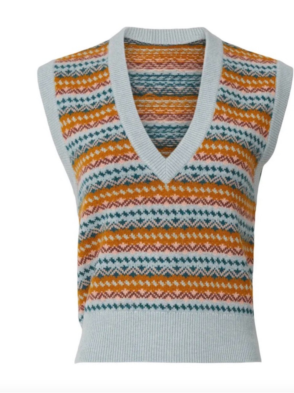 VERONICA BEARD Helenika Sweater Vest in Multi - Size XL